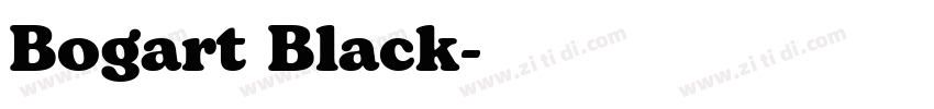 Bogart Black字体转换